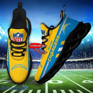 NFL Los Angeles Chargers Max Soul Shoes Custom Name Sport Gift Shoes Product Photo 4