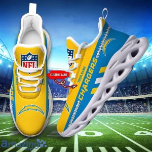 NFL Los Angeles Chargers Max Soul Shoes Custom Name Sport Gift Shoes Product Photo 5