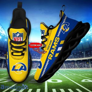 NFL Los Angeles Rams Max Soul Shoes Custom Name Sport Gift Shoes image NFL Los Angeles Rams Max Soul Shoes Custom Name Sport Gift Shoes Product Photo 4