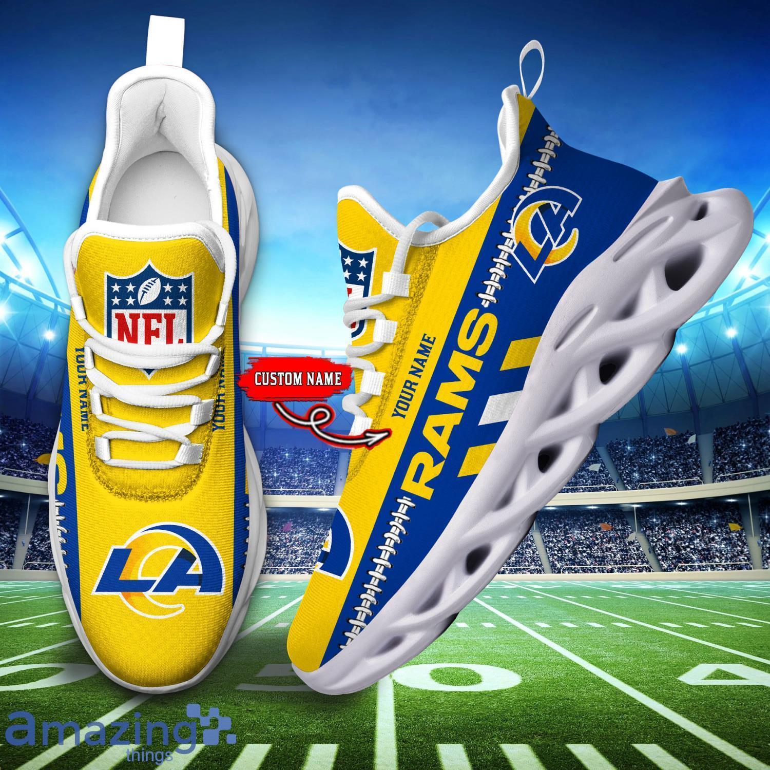 NFL Los Angeles Rams Max Soul Shoes Custom Name Sport Gift Shoes image NFL Los Angeles Rams Max Soul Shoes Custom Name Sport Gift Shoes Product Photo 5