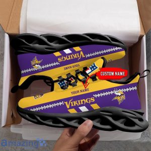 NFL Minnesota Vikings Max Soul Shoes Custom Name Sport Gift Shoes Product Photo 2