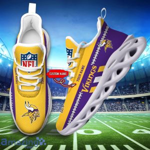 NFL Minnesota Vikings Max Soul Shoes Custom Name Sport Gift Shoes Product Photo 5