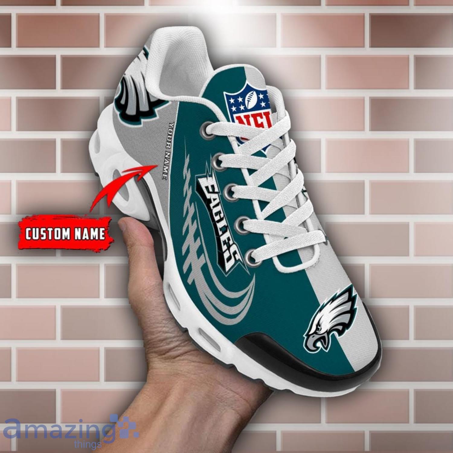 NFL Philadelphia Eagles Custom Name Men And Women Air Cushion Sports Shoes image NFL Philadelphia Eagles Custom Name Men And Women Air Cushion Sports Shoes Product Photo 3