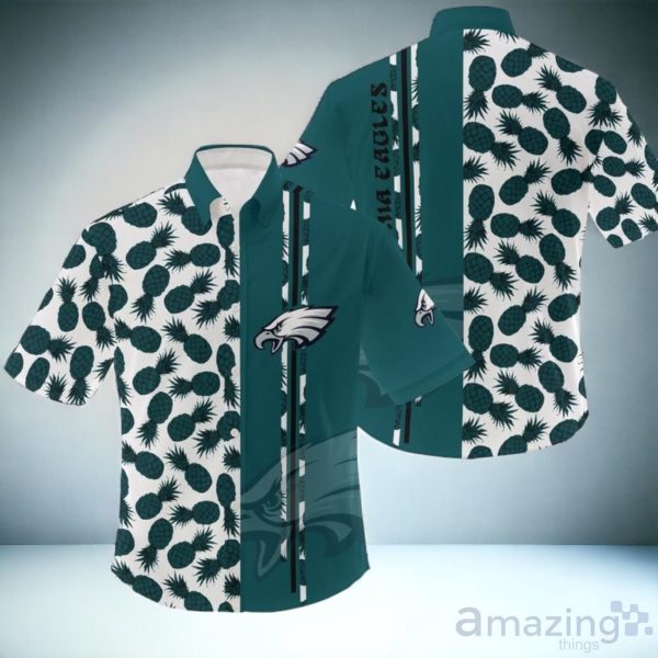 NFL Philadelphia Eagles Pineapple Pattern Hawaiian Shirt Unisex Product Photo 1