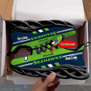 NFL Seattle Seahawks Max Soul Shoes Custom Name Sport Gift Shoes Product Photo 2
