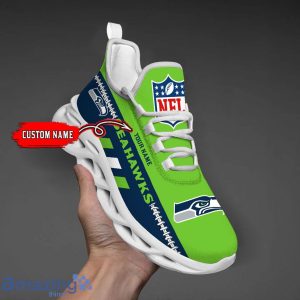 NFL Seattle Seahawks Max Soul Shoes Custom Name Sport Gift Shoes Product Photo 1