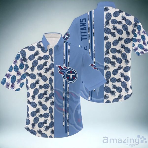 NFL Tennessee Titans Pineapple Pattern Hawaiian Shirt Unisex Product Photo 1