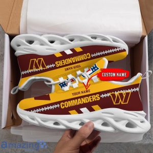 NFL Washington Commanders Max Soul Shoes Custom Name Sport Gift Shoes Product Photo 3