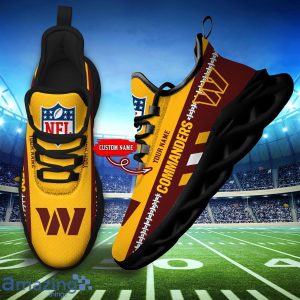 NFL Washington Commanders Max Soul Shoes Custom Name Sport Gift Shoes Product Photo 4