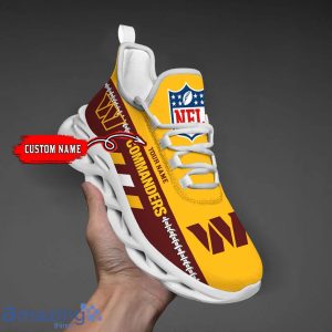 NFL Washington Commanders Max Soul Shoes Custom Name Sport Gift Shoes Product Photo 1