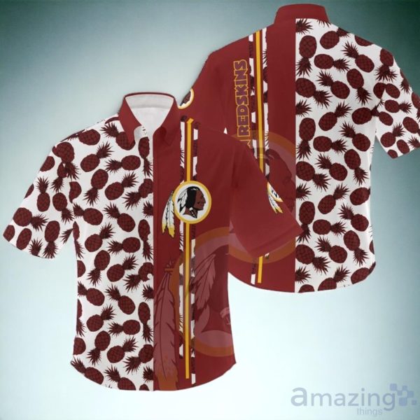 NFL Washington Redskins Pineapple Pattern Hawaiian Shirt Unisex Product Photo 1