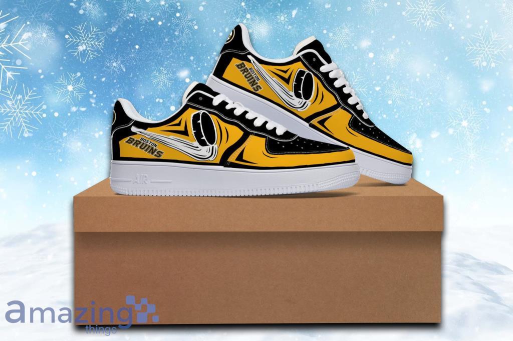 Nhl Boston Bruins Air Force Shoes Gift For Men And Women image Nhl Boston Bruins Air Force Shoes Gift For Men And Women Product Photo 1