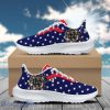 No D Irish American Flag Padded Heightening Air Mesh Running Shoes Sport Custom Name