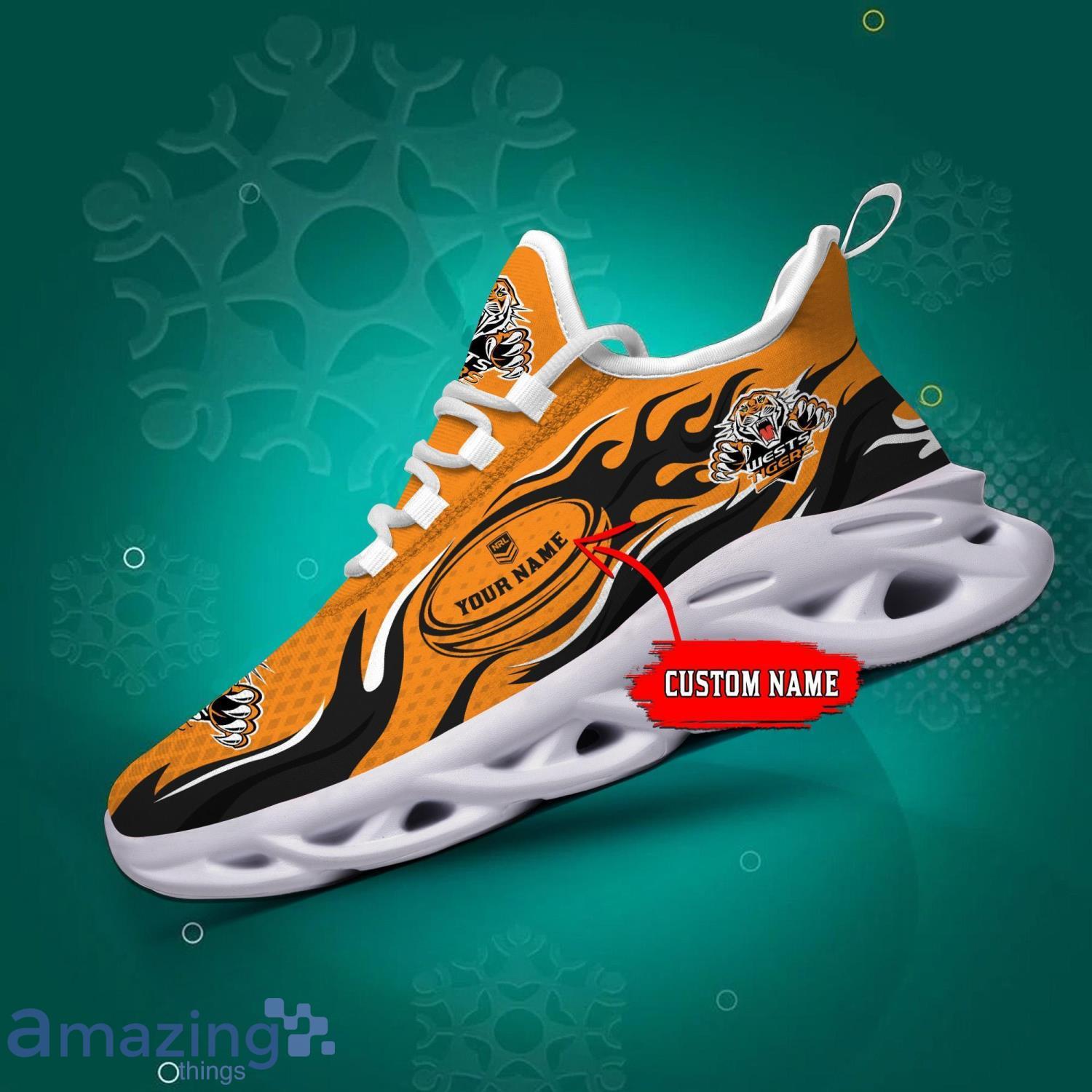 NRL Wests Tigers Max Soul ShoesUltra Sneakers Sport Gift image NRL Wests Tigers- Max Soul ShoesUltra Sneakers Sport Gift Product Photo 3