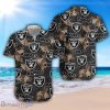 Oakland Raiders Coconut Pattern 3D Hawaiian Shirt Aloha Shirt For Summer Gift