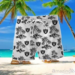 Oakland Raiders Hawaiian Shirt And Short For Fans Product Photo 2