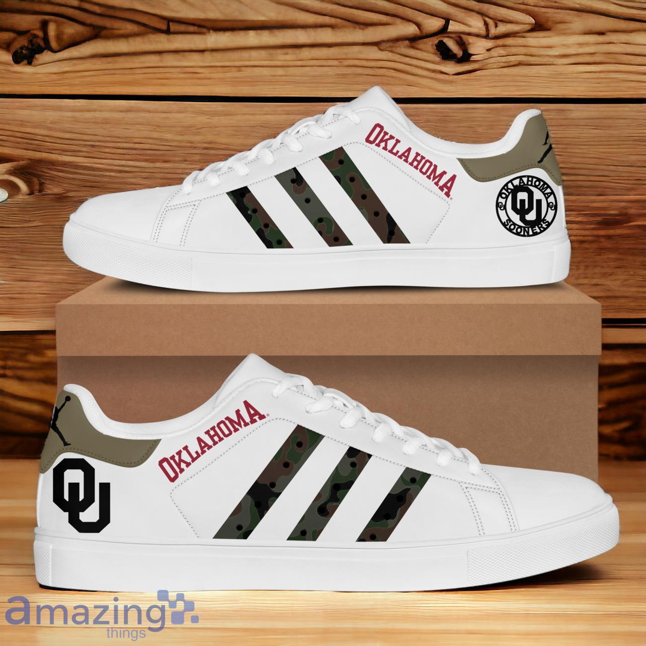 Oklahoma Football Stan Smith Shoes Edition image Oklahoma Football Stan Smith Shoes Edition Product Photo 1