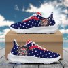 OS Bucke American Flag Padded Heightening Air Mesh Running Shoes Sport Custom Name