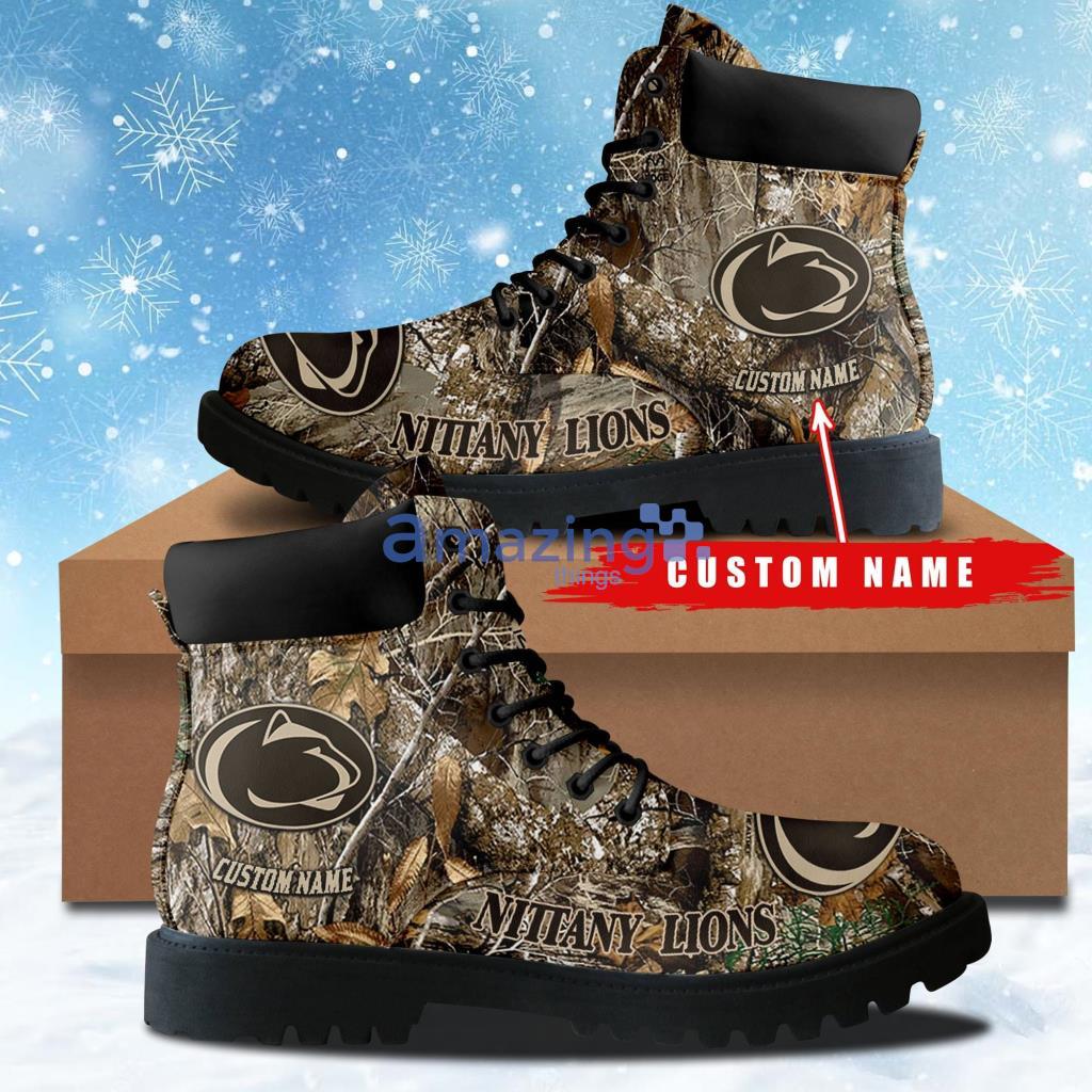 Penn State Nittany Lions Custom Name Football Boots Shoes Hunting image Penn State Nittany Lions Custom Name Football Boots Shoes Hunting Product Photo 1