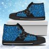 Perfect Cross Color Absolutely Nice Carolina Panthers High Top Shoes Gift For Big Fans