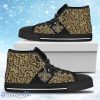 Perfect Cross Color Absolutely Nice New Orleans Saints High Top Shoes Gift For Big Fans