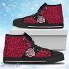 Perfect Cross Color Absolutely Nice Ohio State Buckeyes High Top Shoes Gift For Big Fans