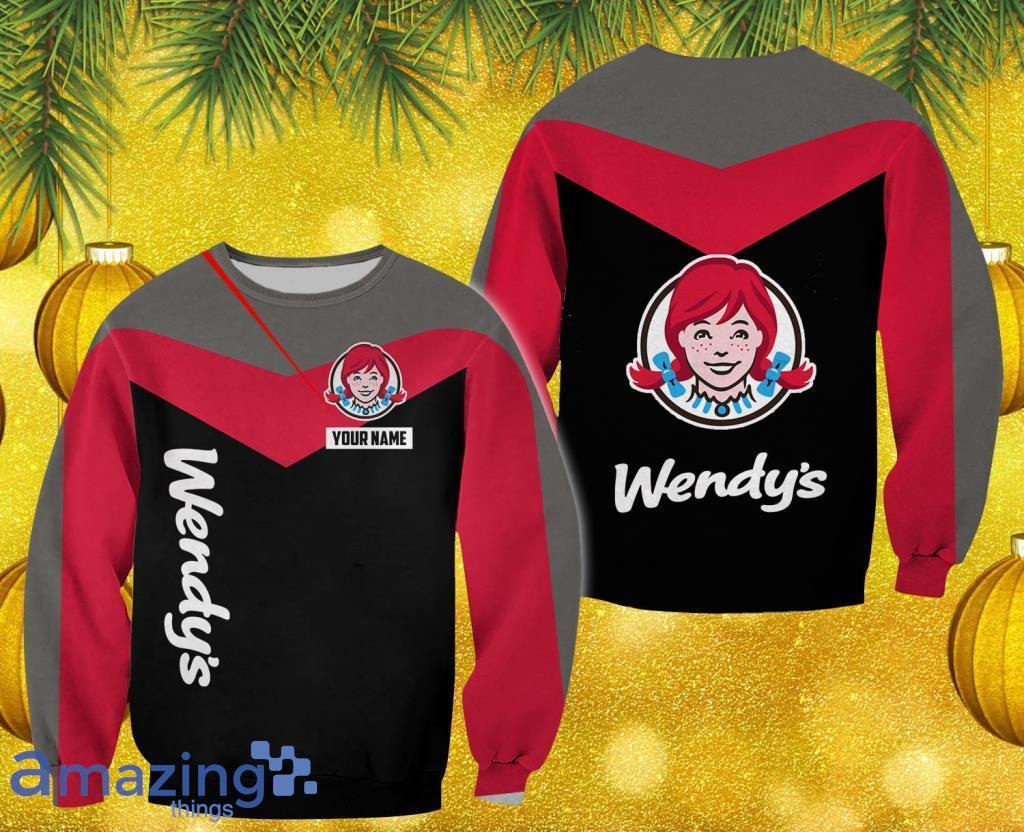 Personalized All Over Printed Wendy's V3 Ugly Sweater Christmas Gift For Men And Women image Personalized All Over Printed Wendy's V3 Ugly Sweater Christmas Gift For Men And Women