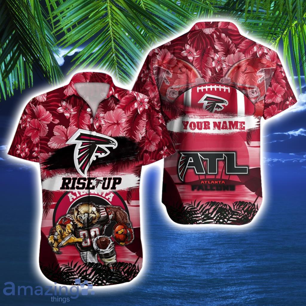 Personalized Atlanta Falcons NFL Tropical Hawaiian Shirt image Personalized Atlanta Falcons NFL Tropical Hawaiian Shirt Product Photo 1