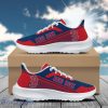 Personalized B Red Sox Football Team Padded Heightening Air Mesh Running Shoes Sport Custom Name