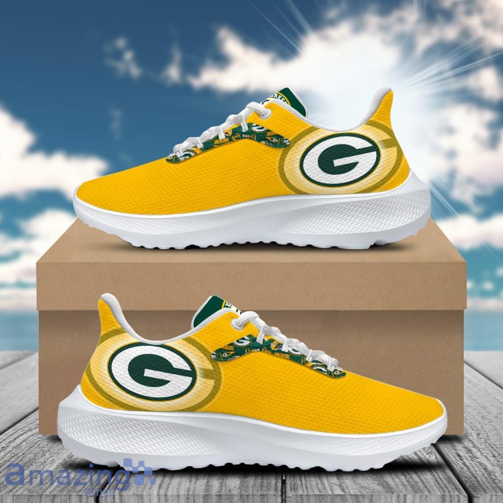 Personalized G Packer Football Team Padded Heightening Air Mesh Running Shoes Sport Custom Name image Personalized G Packer Football Team Padded Heightening Air Mesh Running Shoes Sport Custom Name Product Photo 1