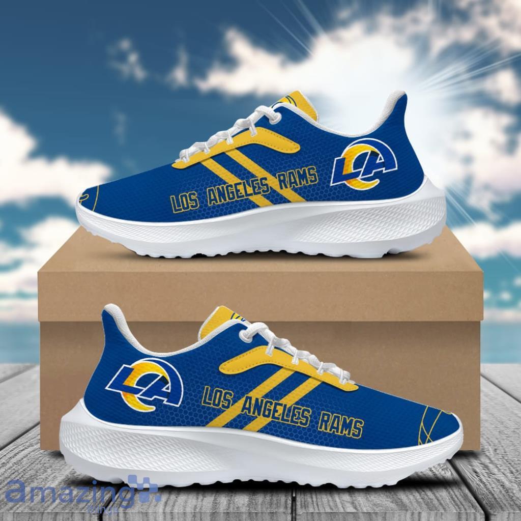 Personalized Lo Rams Football Team Padded Heightening Air Mesh Running Shoes Sport Custom Name image Personalized Lo Rams Football Team Padded Heightening Air Mesh Running Shoes Sport Custom Name Product Photo 1