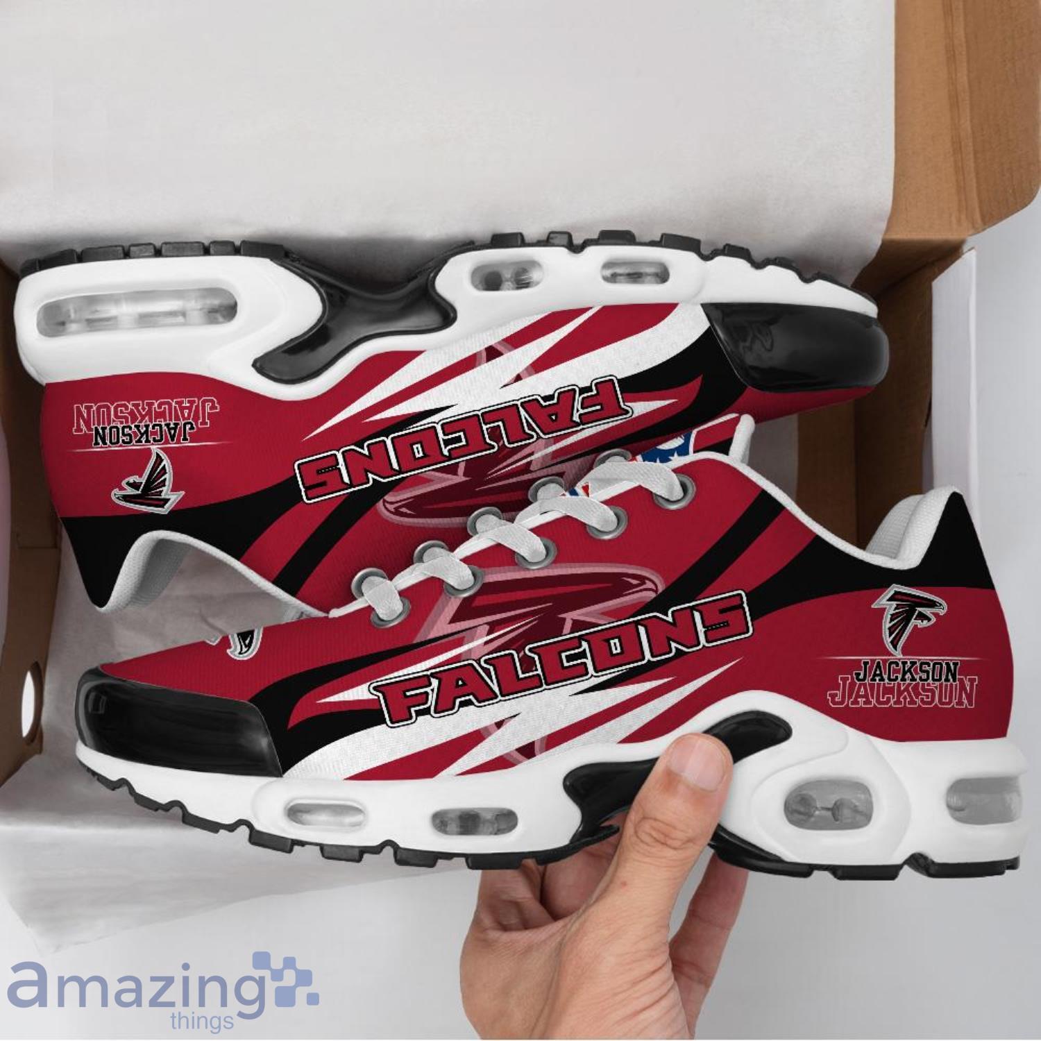 Personalized Name Atlanta Falcons Sneakers Shoes Air Cushion Sport Shoes image Personalized Name Atlanta Falcons Sneakers Shoes Air Cushion Sport Shoes Product Photo 3