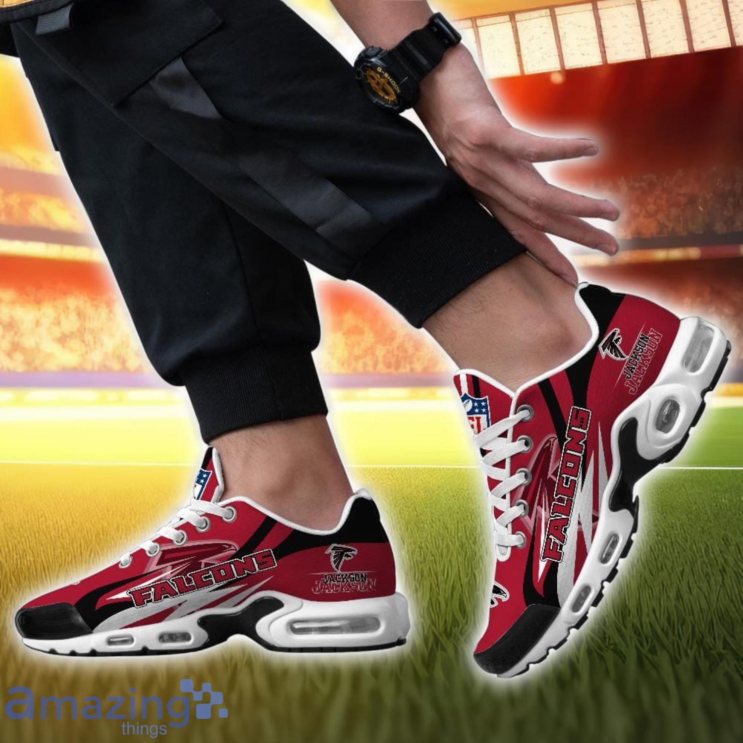 Personalized Name Atlanta Falcons Sneakers Shoes Air Cushion Sport Shoes image Personalized Name Atlanta Falcons Sneakers Shoes Air Cushion Sport Shoes Product Photo 4