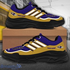 Personalized Name Baltimore Ravens Chunky Sneaker Sport Shose For Fans Product Photo 2