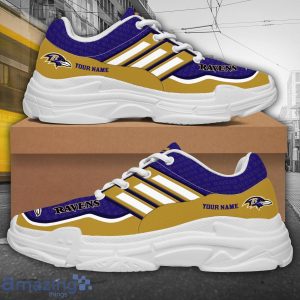 Personalized Name Baltimore Ravens Chunky Sneaker Sport Shose For Fans Product Photo 3