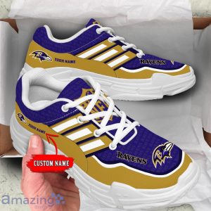 Personalized Name Baltimore Ravens Chunky Sneaker Sport Shose For Fans Product Photo 1