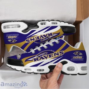 Personalized Name Baltimore Ravens Sneakers Shoes Air Cushion Sport Shoes Product Photo 3