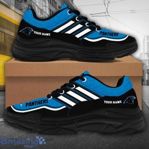 Personalized Name Carolina Panthers Chunky Sneaker Sport Shose For Fans Product Photo 2