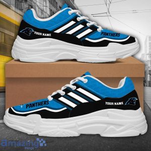 Personalized Name Carolina Panthers Chunky Sneaker Sport Shose For Fans Product Photo 3