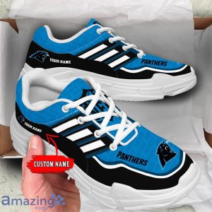 Personalized Name Carolina Panthers Chunky Sneaker Sport Shose For Fans Product Photo 1
