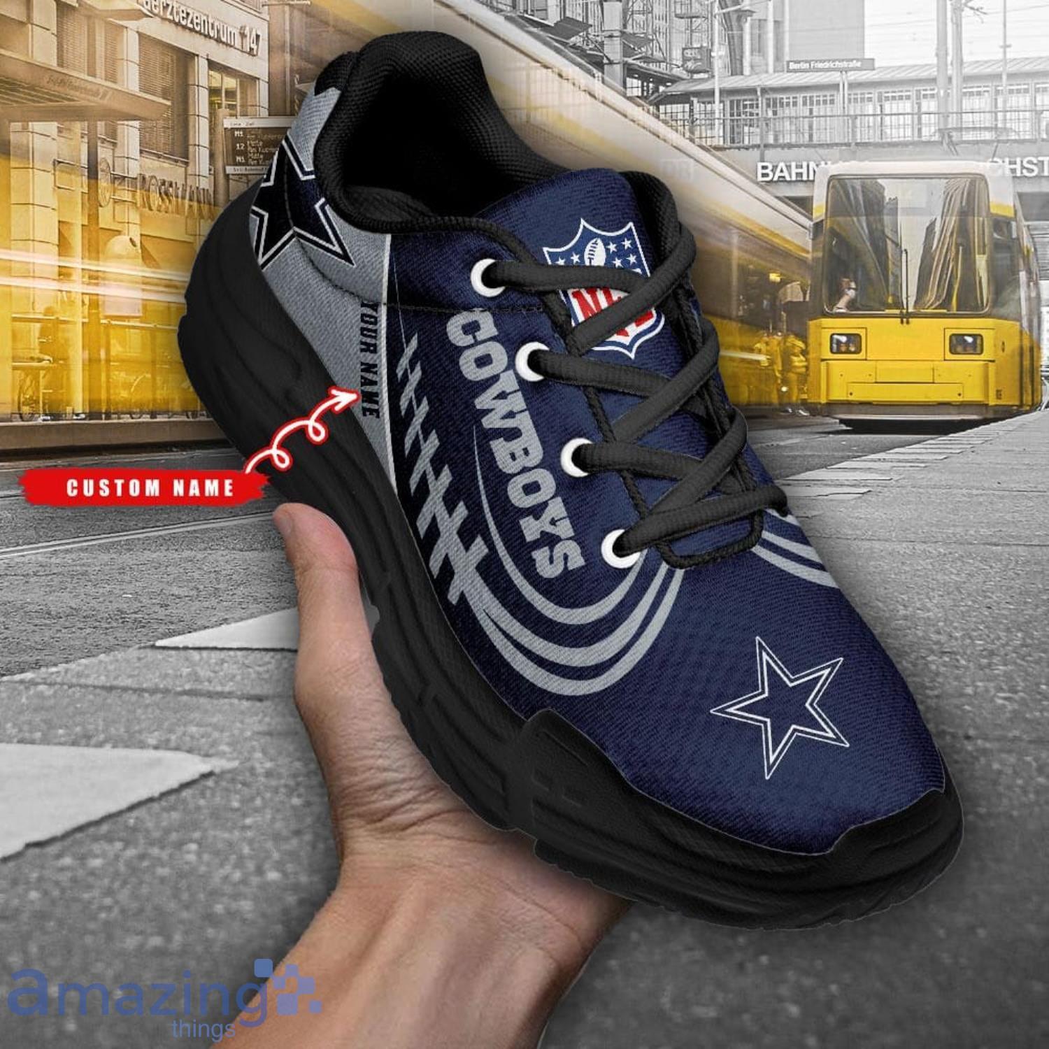 Personalized Name Dallas Cowboys Personalized Chunky Shoes Trendy Sneakers For Men And Women image Personalized Name Dallas Cowboys Personalized Chunky Shoes Trendy Sneakers For Men And Women Product Photo 3