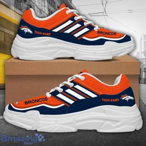 Personalized Name Denver Broncos Chunky Sneaker Sport Shose For Fans Product Photo 3