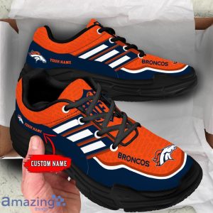Personalized Name Denver Broncos Chunky Sneaker Sport Shose For Fans Product Photo 4