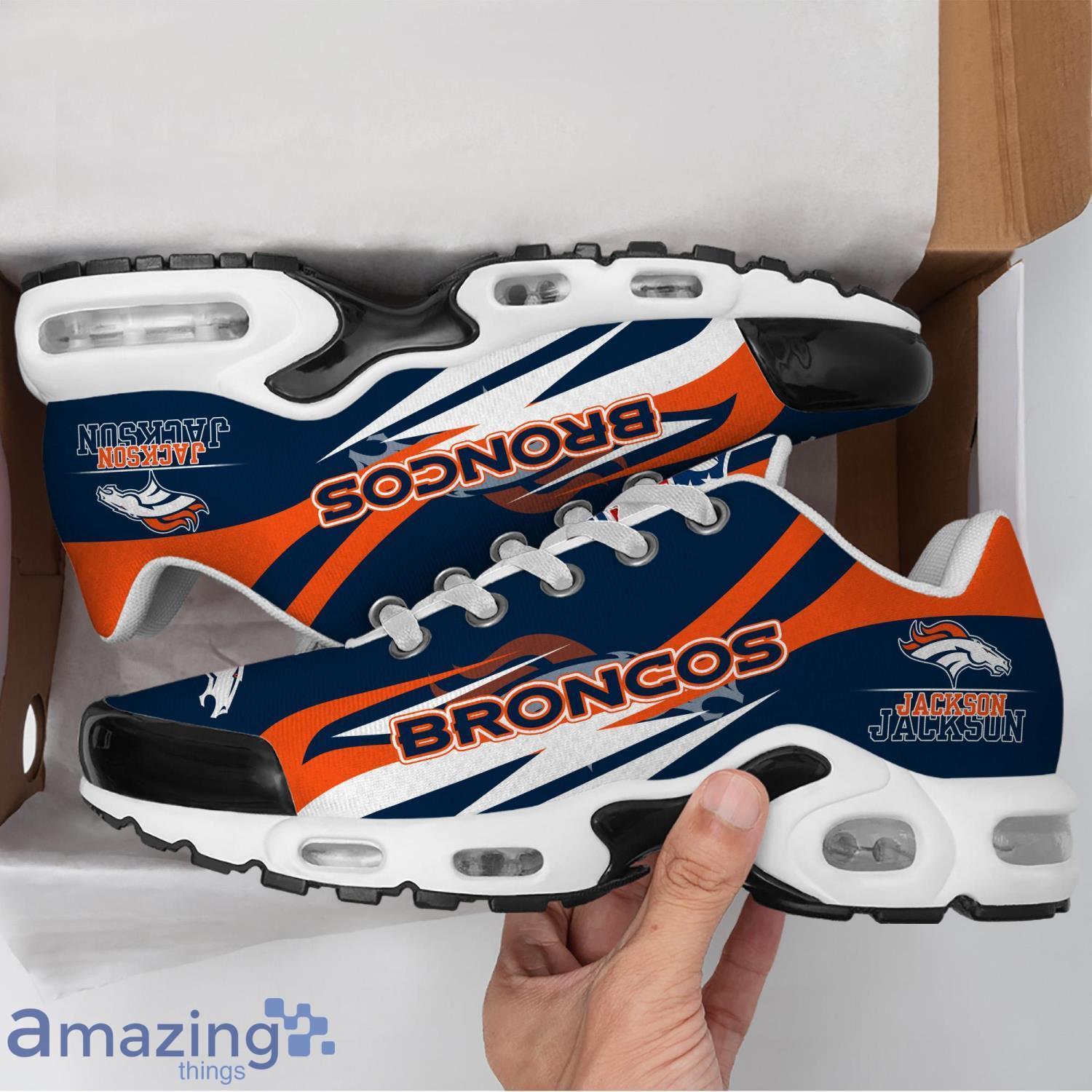 Personalized Name Denver Broncos Sneakers Shoes Air Cushion Sport Shoes image Personalized Name Denver Broncos Sneakers Shoes Air Cushion Sport Shoes Product Photo 3