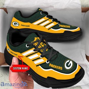 Personalized Name Green Bay Packers Chunky Sneaker Sport Shose For Fans Product Photo 4