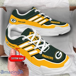Personalized Name Green Bay Packers Chunky Sneaker Sport Shose For Fans Product Photo 1