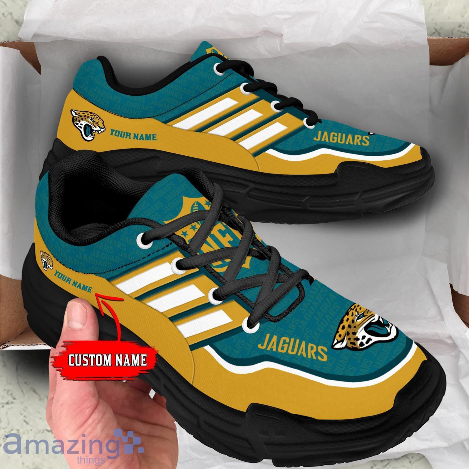 Personalized Name Jacksonville Jaguars Chunky Sneaker Sport Shose For Fans image Personalized Name Jacksonville Jaguars Chunky Sneaker Sport Shose For Fans Product Photo 4