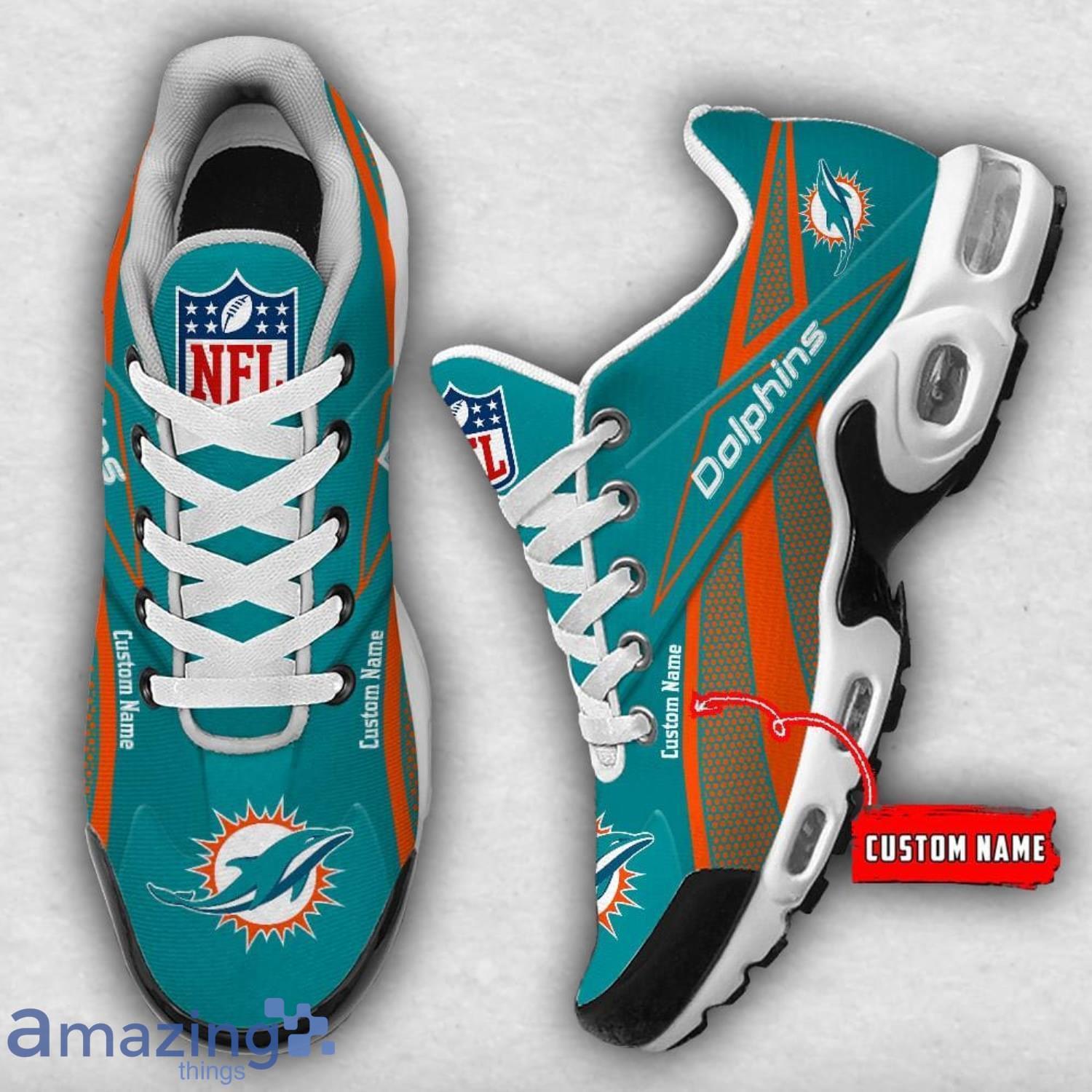 Personalized Name Miami Dolphins Air Cushion Sport Shoes TN Shoes For Men And Women image Personalized Name Miami Dolphins Air Cushion Sport Shoes TN Shoes For Men And Women Product Photo 3