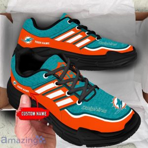 Personalized Name Miami Dolphins Chunky Sneaker Sport Shose For Fans Product Photo 4