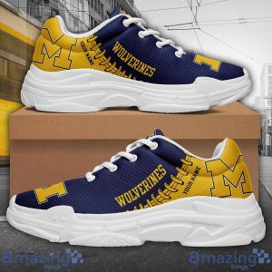 Personalized Name Michigan Wolverines Ncaa Personalized Chunky Shoes For Men And Women Gift Product Photo 3